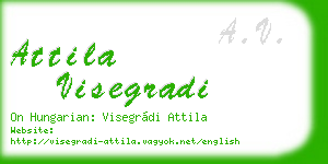 attila visegradi business card